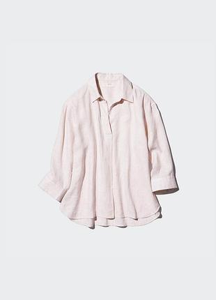 Рубашка льняная uniqlo (475650)
