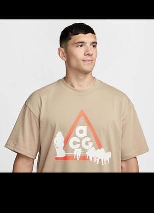 Футболка, nike acg "dog sled" tee brown