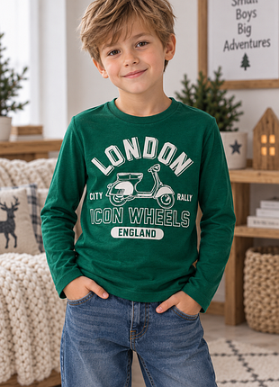 Лонгслів ovs kids 💚 стильний базовий варіант