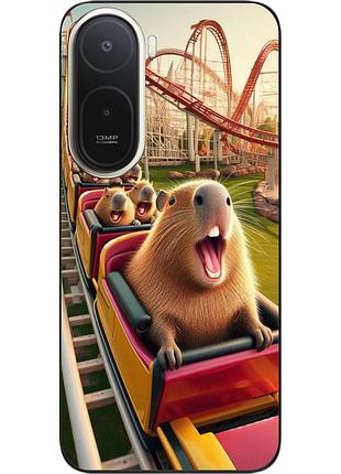 Силіконовий чохол epik для xiaomi redmi a7 pro з картинкою капібари на американських гірках