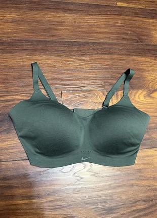 Темно-зелений спортивний топ nike alate high-support padded convertible sports bra