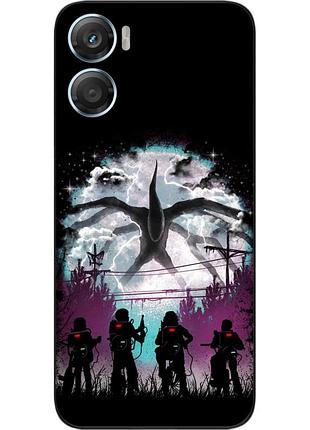 Силиконовый чехол epik для motorola g06 с принтом stranger things монстр
