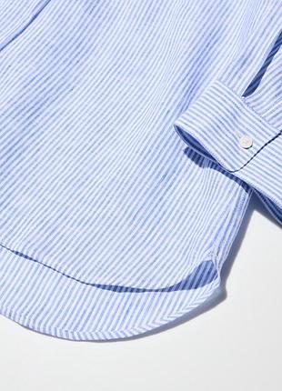 Рубашка льняная uniqlo (475650) 5