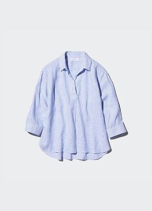 Рубашка льняная uniqlo (475650)