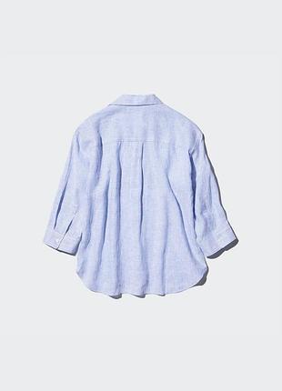Рубашка льняная uniqlo (475650) 2