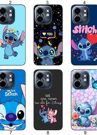 Силиконовый чехол stitch стич для infinix hot 50i озорной принт и защита