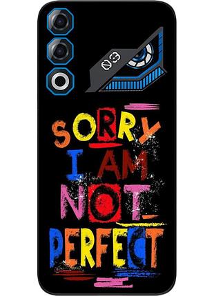Чехол силиконовый epik для zte nubia neo 3 gt 5g с изображением с надписью sorry i’m not perfect