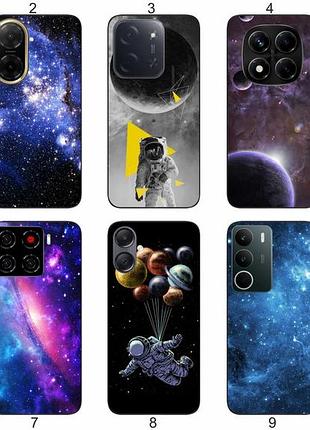 Силиконовый чехол космос для samsung xiaomi iphone realme vivo zte oppo motorola nokia tecno infinix poco