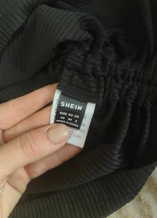 Платье черное стильное shein xs 7