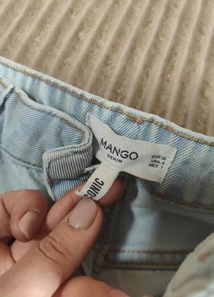 Джинсовые шорты mango xs 2