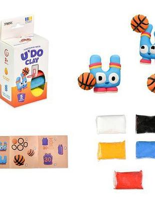 Набір для творчості u`do clay 5 шт., брикет 10 г (баскетболіст)