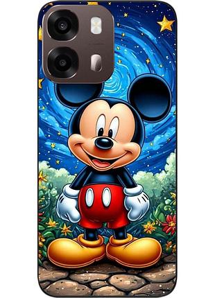Чохол силіконовий epik для oppo a6s з зображенням міккі маус під зоряним небом