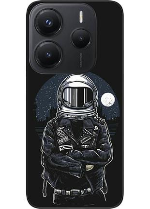 Силиконовый чехол бампер epik для xiaomi redmi note 14 5g с картинкой космонавт и луна