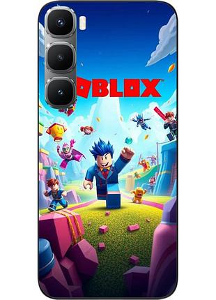 Чехол силиконовый epik для infinix hot 60 pro plus (x6886) с принтом roblox яркий мир