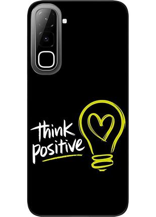 Чохол силіконовий epik для infinix hot 70 (x6895) з зображенням з написом think positive