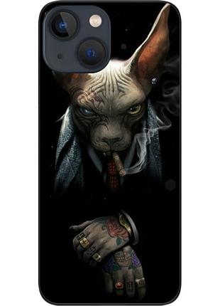 Силіконовий чохол epik для iphone 13 з картинкою кіт бос