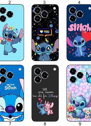 Силіконовий чохол stitch стіч для zte blade a76 пустотливий принт і захист