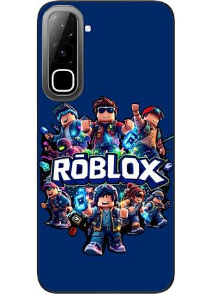 Силиконовый чехол epik для infinix hot 70 (x6895) с принтом роблокс неоновая команда