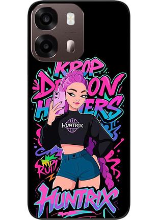 Чохол силіконовий epik для oppo a6s з картинкою kpop неонова дівчина