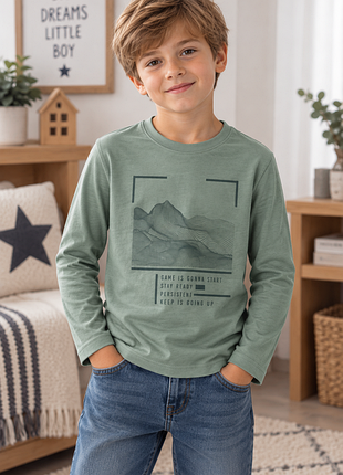 Реглан ovs kids 💚 стильний базовий (134 см / 8–9 років)