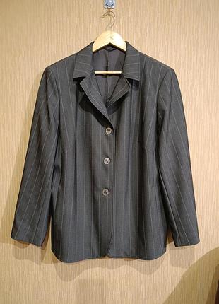Жіночий піджак у смужку sixth sense (c&a), розмір 54-56 (xxl/3xl)