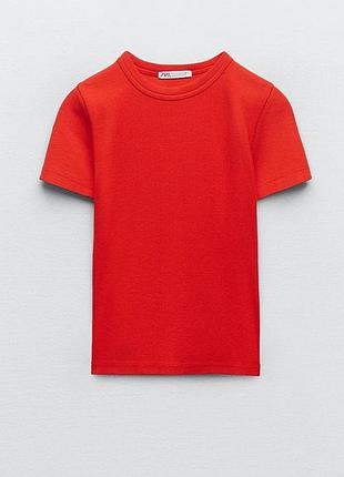 Футболка в рубчик zara 2