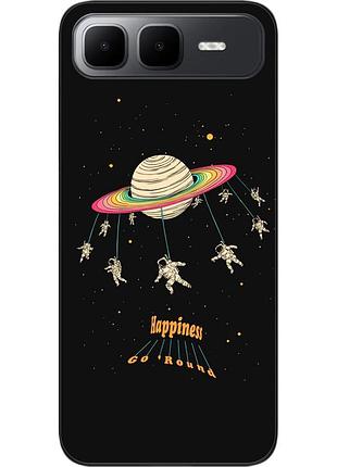 Силиконовый чехол бампер epik для infinix smart 10 plus (x6725b) с рисунком карусель
