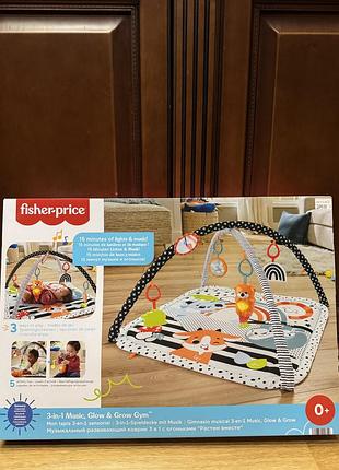Розвиваючий, ігровий килимок з музикою fisher price
