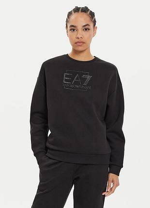 Чорний світшот ea7 emporio armani оригінал