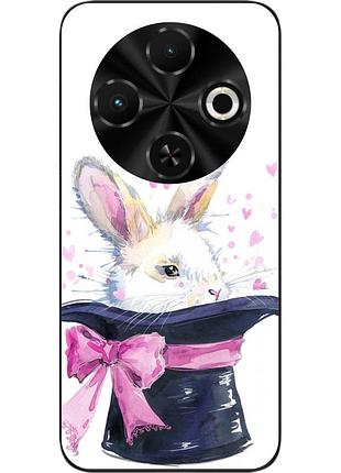 Чехол силиконовый epik для tecno spark 30c 4g (kl5) с картинкой кролик