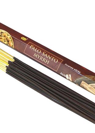 Ароматические палочки пало санто с меррой raj palo santo myrrh