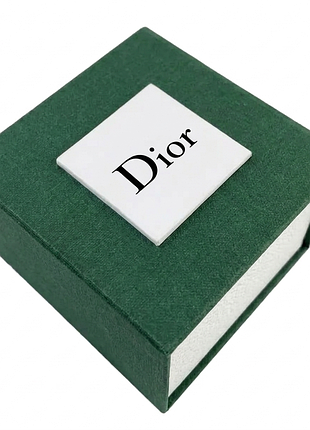 Подарочная упаковка для часов dior, коробка-футляр с подушкой, зеленая с белым ( ibw108-14go )