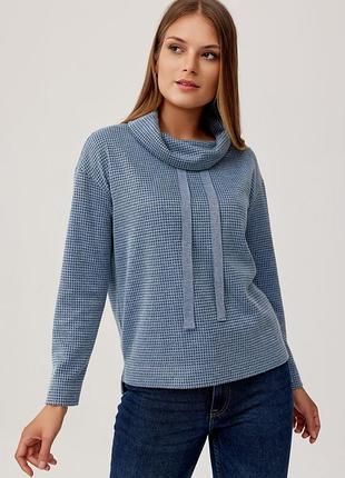 Кофта женская голубая sm006-5-15, sunwear осень-зима l, 48