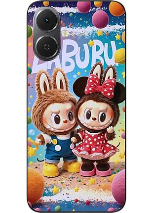 Силіконовий чохол epik для tecno spark go 2 (km4) з малюнком labubu друзі
