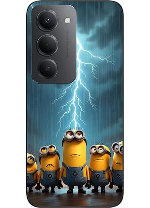 Чехол силиконовый epik для xiaomi redmi 15 молния над миньонами