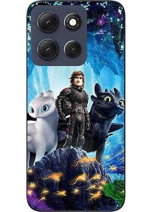 Чехол силиконовый epik для motorola g86 5g с рисунком пещера драконов