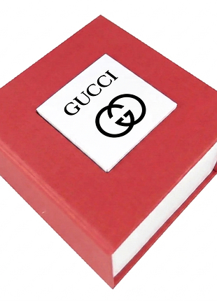 Подарункова упаковка - коробка для годинників, gucci (гуччі), червоний з білим ( ibw108-7ro )