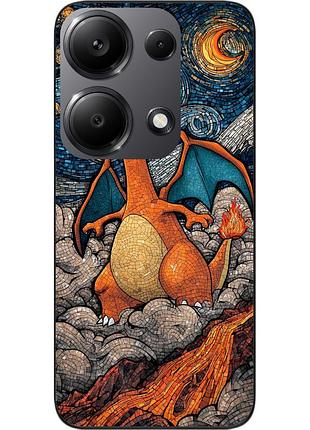 Чохол силіконовий epik для xiaomi redmi note 14s з принтом вогняний дракон