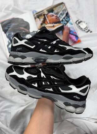 Кроссовки мужские кроссовки asics gel-nyc graphite grey gore-tex черно-белые демисезон