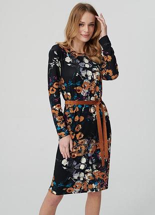 Платье трикотажное миди es208 sunwear рыжий 46