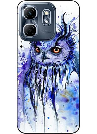 Силіконовий чохол epik для infinix hot 50i з картинкою сова акварель