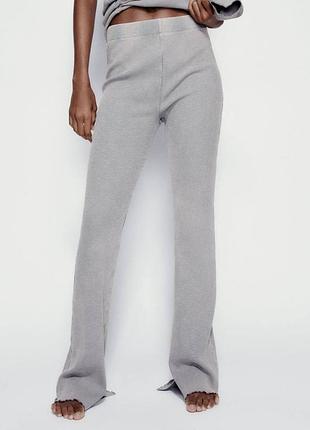 Штани кльош в рубчик zara
