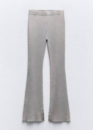 Штани кльош в рубчик zara 2