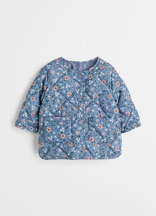 Дитяча стьобана куртка курточка h&m hm для дівчинки