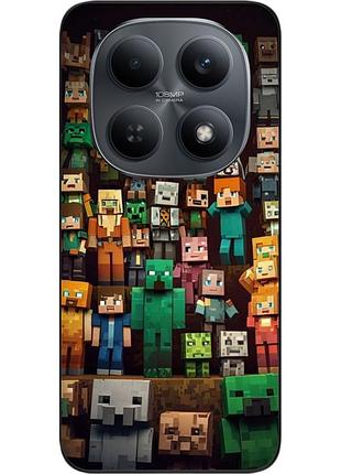 Чохол силіконовий epik для xiaomi redmi note 15 4g / 5g з принтом minecraft світ блоків