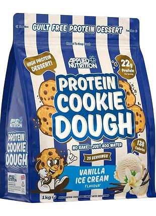 Белковое тесто applied nutrition protein cookie dough, 1 кг - ванильное мороженое