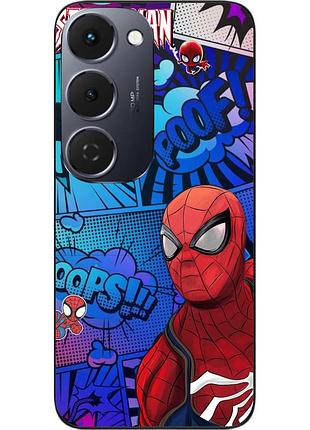 Чехол силиконовый epik для tecno spark 40 pro plus (km7) с принтом spider-man pop art