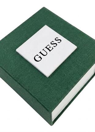 Подарочная упаковка - коробка для часов, guess (гесс) зеленая с белым ( ibw108-5go )