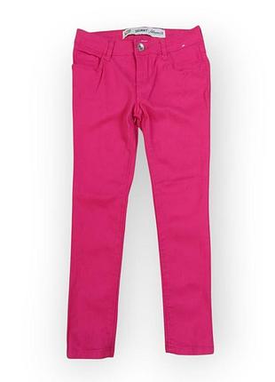 Джинсы для девочки розовые denim co skinny, размер 122, 6-7 лет