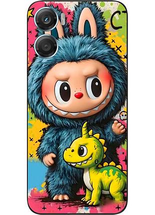 Силіконовий чохол epik для motorola g06 з малюнком лабубу діно